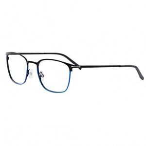 NEW MOREL men's 30319l square eyeglasses in black/blue